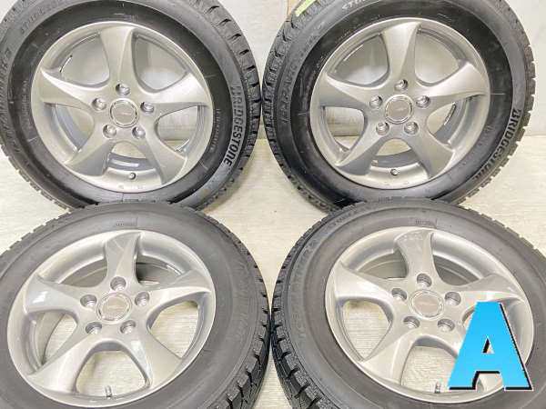 【中古】ブリヂストン アイスパートナー2 195/65R15 　 TOPRUN 15インチ 114.3-5穴 4本 中古タイヤ・スタッドレスタイヤ