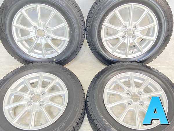 【中古】ブリヂストン ブリザック VRX2 175/70R14 　 ECOFORME 14インチ 100-4穴 4本 中古タイヤ・スタッドレスタイヤ