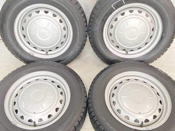 【中古】ブリヂストン アイスパートナー2 195/65R15 　 JECT AP 15インチ 100/114.3-5穴 4本 中古タイヤ・スタッドレスタイヤ