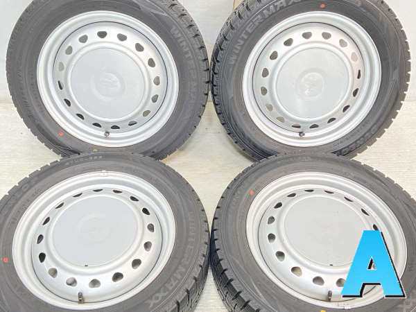 【中古】DUNLOP  WM02 185/60R15  キャロウィン S7 15インチ 100/114.3-4穴 4本 中古タイヤ・スタッドレスタイヤの通販は