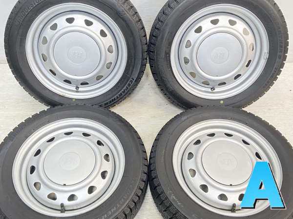 中古】ブリヂストン アイスパートナー2 155/65R14 JECT MN 14インチ 100/114.3-4穴 4本 中古タイヤ・スタッドレスタイヤ  - スタッドレスタイヤ・ホイールセット