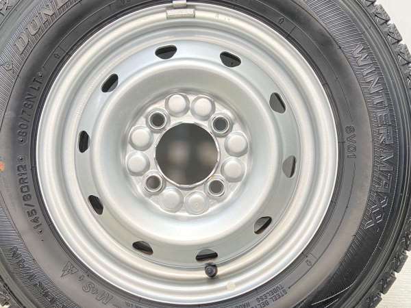 中古 145/80R12 80/78N LT スタッドレスタイヤ 4本セット ダンロップ