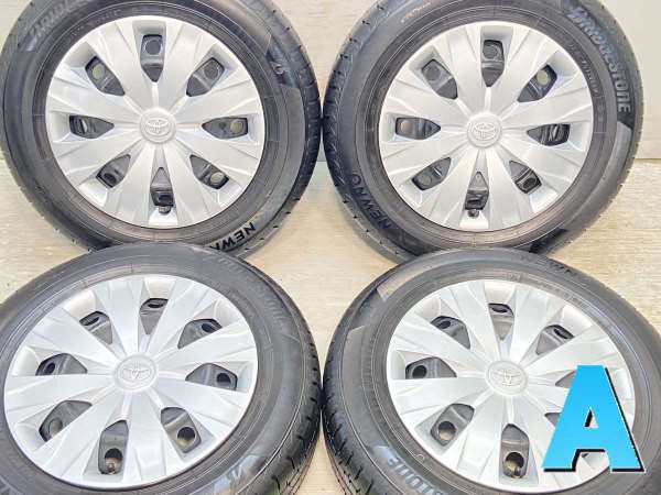 【中古】ブリヂストン NEWNO 195/65R15 トヨタ純正 15インチ 114.3-5穴 4本 中古タイヤ・サマータイヤ