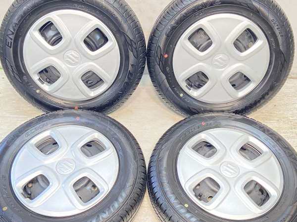 【中古】ダンロップ エナセーブ EC204 145/80R13 スズキ純正 13インチ 100-4穴 4本 中古タイヤ・サマータイヤ