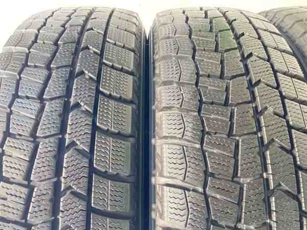 【中古】ダンロップ ウィンターマックス WM02 165/65R15 　 TOPY S55 15インチ 100-4穴 4本 中古タイヤ・スタッドレスタイヤ