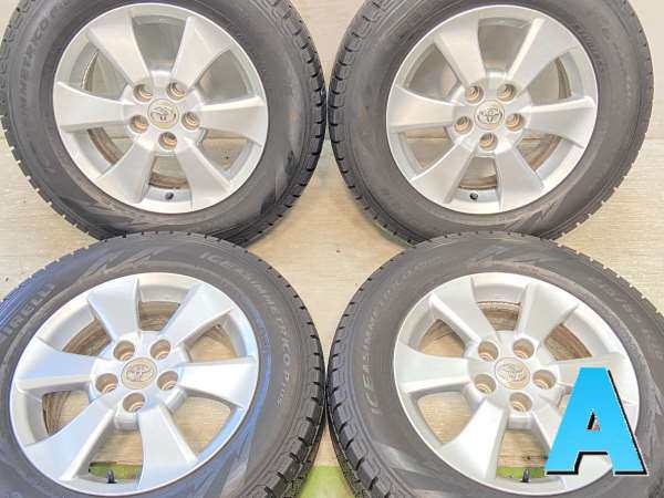 【中古】ピレリ アイスアシンメトリコ＋ 215/65R16 トヨタ純正 16インチ 114.3-5穴 4本 中古タイヤ・スタッドレスタイヤ