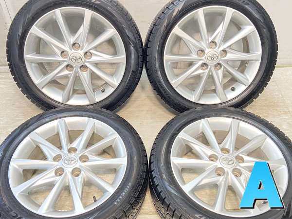 【中古】ピレリ アイスアシンメトリコ 215/50R17 トヨタ純正 17インチ 114.3-5穴 4本 中古タイヤ・スタッドレスタイヤ