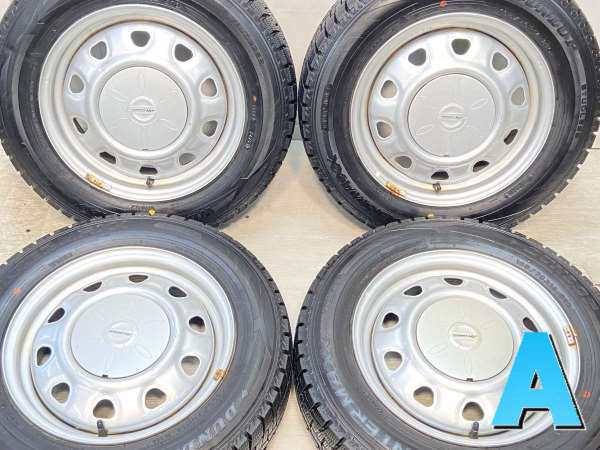 【中古】DUNLOP WM02 165/70R14 SCHWARZ MV V6A 14インチ 100/114.3-4穴 4本 中古タイヤ・スタッドレスタイヤ