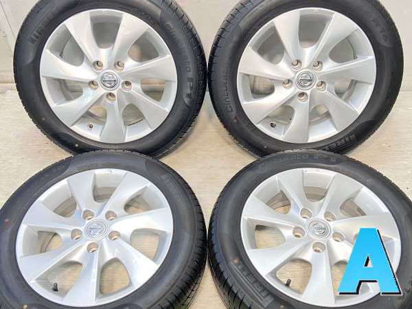 【中古】ピレリ Cinturato P1 195/60R16 日産純正 16インチ 114.3-5穴 4本 中古タイヤ・サマータイヤ