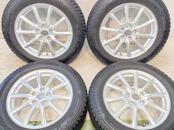 【中古】ブリヂストン ブリザック DM-V3 225/60R17 　 ECOFORME 17インチ 114.3-5穴 4本 中古タイヤ・スタッドレスタイヤ