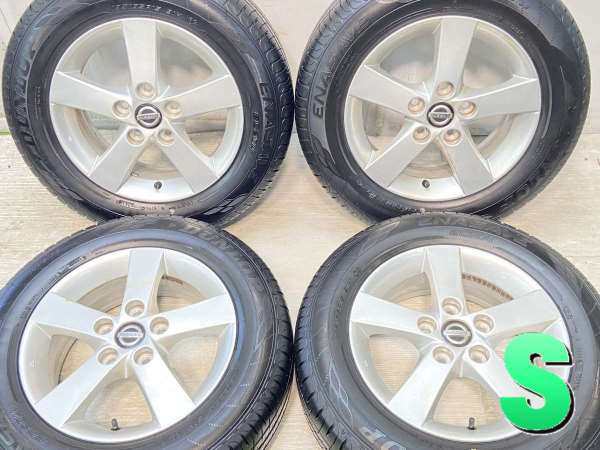 【中古】ダンロップ エナセーブ EC204 195/65R15 日産純正 15インチ 114.3-5穴 4本 中古タイヤ・サマータイヤ