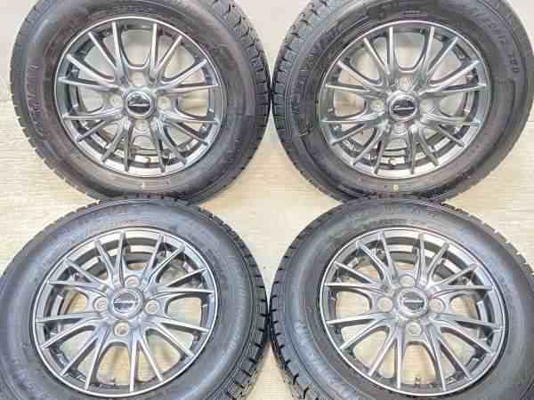 【中古】グッドイヤー アイスナビ7 145/80R13 　 エクシーダー 13インチ 100-4穴 4本 中古タイヤ・スタッドレスタイヤ