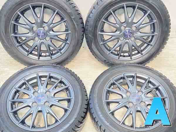 【中古】ファルケン エスピア WｰACE 155/65R14 　 VELVA SPORT Z 14インチ 100-4穴 4本 中古タイヤ・スタッドレスタイヤ