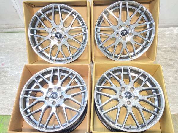 【中古】WORK レイバー 18x7.0 53 114.3-5穴 4本 中古ホイール・中古アルミホイールの通販は