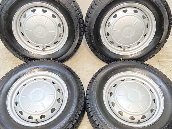 【中古】ブリヂストン アイスパートナー2 185/70R14 　 JECT VK 14インチ 100/114.3-4穴 4本 中古タイヤ・スタッドレスタイヤ