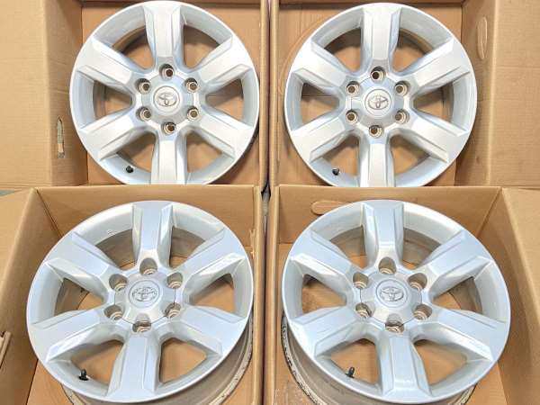 中古】トヨタ純正 17x7.5 25 139.7-6穴 4本 中古ホイール・中古