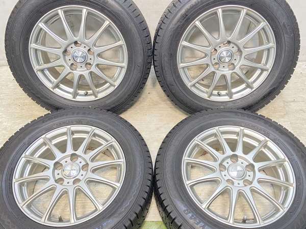 【中古】グッドイヤー アイスナビ 8 215/60R16 　 RAVRION LUMIERE 16インチ 114.3-5穴 4本 中古タイヤ・スタッドレスタイヤ