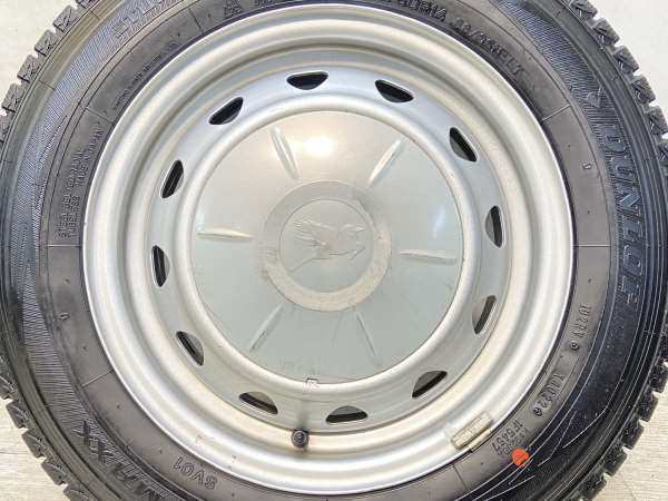 中古】DUNLOP ウィンターマックス SV01 155/80R14 キャロウィン
