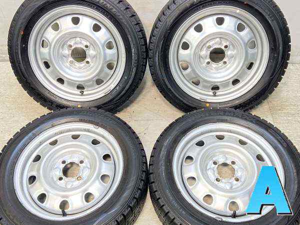 【中古】ダンロップ ウィンターマックス WM02 185/60R15 　 TOPY M60 15インチ 100-4穴 4本 中古タイヤ・スタッドレスタイヤ