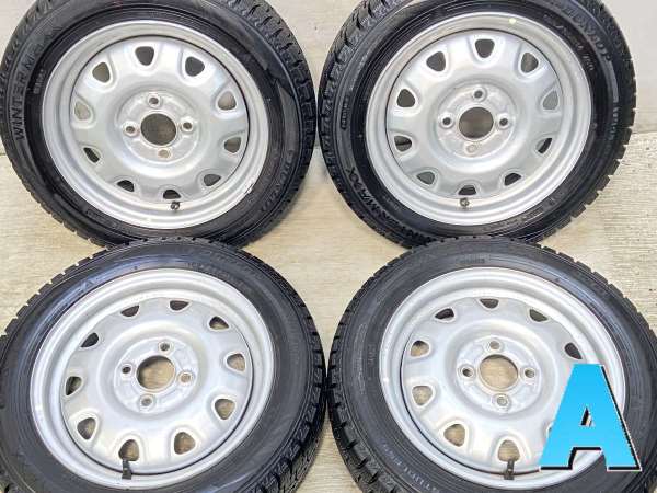 【中古】ダンロップ ウィンターマックス WM02 155/65R14 　 TOPY M73 14インチ 100-4穴 4本 中古タイヤ・スタッドレスタイヤの通販は