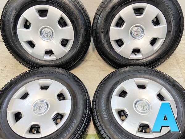 中古】ミシュラン AGILIS X-ICE 195/80R15 トヨタ純正 HS 15