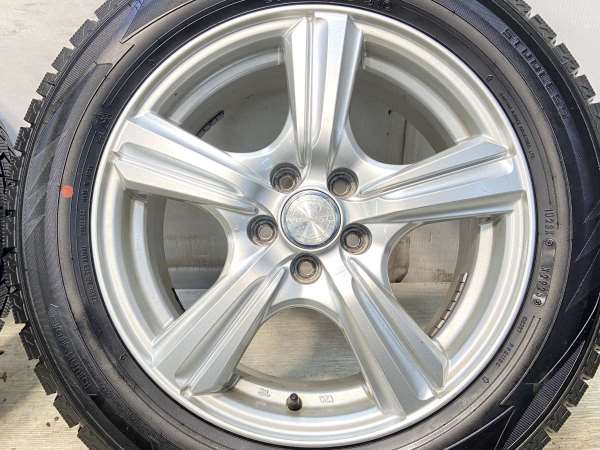 【中古】ダンロップ ウィンターマックス WM02 205/55R16 　 VIOLENTO 16インチ 100-5穴 4本 中古タイヤ・スタッドレスタイヤ スタッドレスタイヤ・ホイールセット