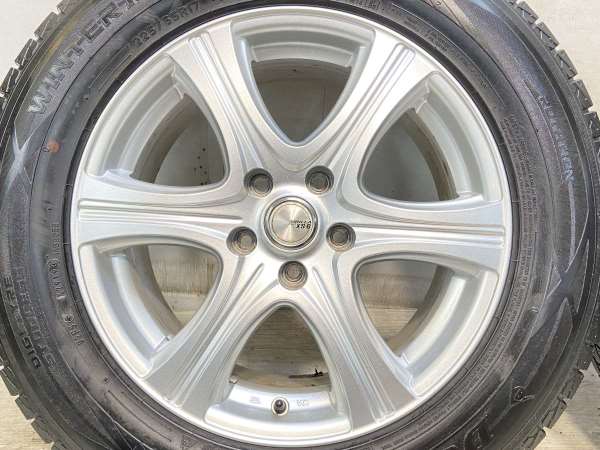 【中古】DUNLOP ウィンターマックス SJ8 225/65R17  SIBILLA XS-6 17インチ 114.3-5穴 4本 中古タイヤ・スタッドレスタイヤの通販は
