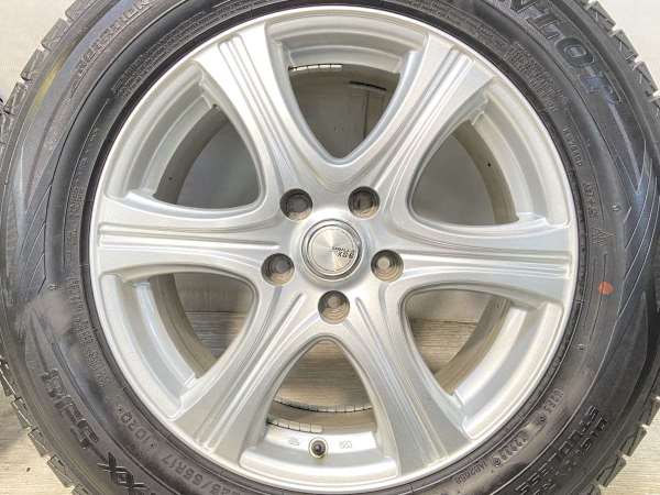 【中古】DUNLOP ウィンターマックス SJ8 225/65R17  SIBILLA XS-6 17インチ 114.3-5穴 4本 中古タイヤ・スタッドレスタイヤの通販は