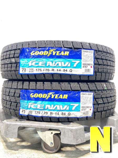 【中古】グッドイヤー アイスナビ 7 175/70R14  2本セット スタッドレスタイヤ