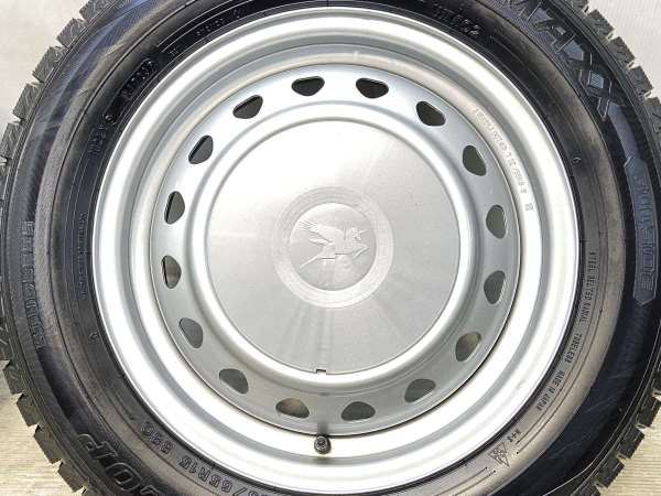 【中古】DUNLOP WM02 185/65R15 キャロウィン S7 15インチ 100/114.3-4穴 4本 中古タイヤ・スタッドレスタイヤ_3