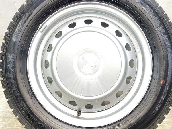 【中古】DUNLOP WM02 185/65R15 キャロウィン S7 15インチ 100/114.3-4穴 4本 中古タイヤ・スタッドレスタイヤ_5