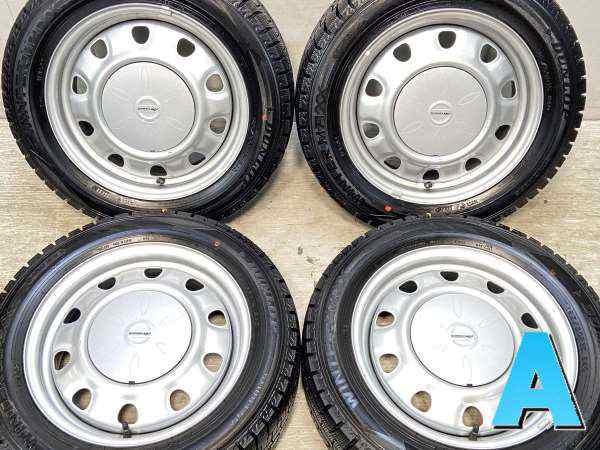 【中古】DUNLOP WM02 185/60R15 SCHWARZ MV V13 15インチ 100/114.3-4穴 4本 中古タイヤ・スタッドレスタイヤ