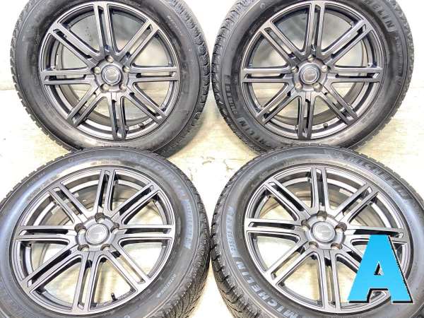 【中古】ミシュラン X-ICE SNOW SUV 235/55R18 　 LAYCEA 18インチ 114.3-5穴 4本 中古タイヤ・スタッドレスタイヤ