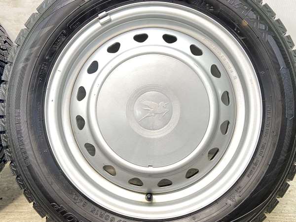 【中古】DUNLOP WM02 185/60R15 キャロウィン S7 15インチ 100/114.3-4穴 4本 中古タイヤ・スタッドレスタイヤ_6