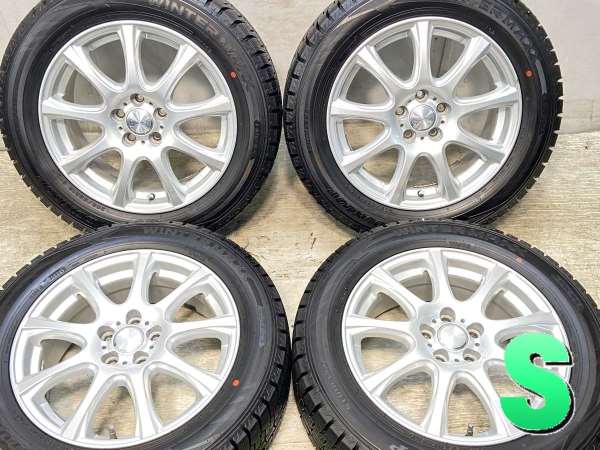 ★205/60R16スタッドレスタイヤ・アルミホイール4本SET DUNLOP★ □8250□スタッドレスタイヤ DUNLOP 205/60R16 JOKER アルミ付き 4本セット