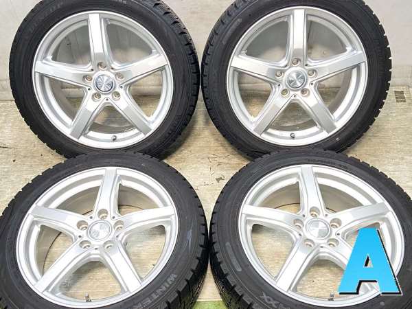 スタッドレスタイヤ　Weds Joker　15インチ　5穴　15x6J　off43　PCD114.3　195/65R15　 4本　中古　etc283 Weds JOKER(ウェッズ ジョーカー) 6J-15 off+53 pcd114.3⁄5H 205⁄65R15
