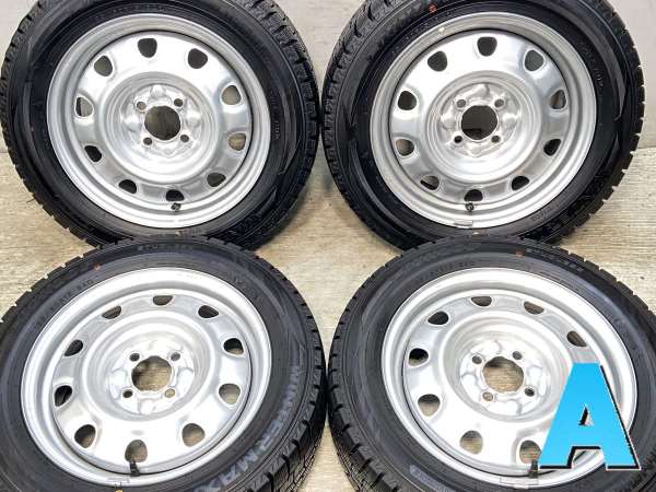 【中古】ダンロップ ウィンターマックス WM02 185/60R15 　 TOPY M60 15インチ 100-4穴 4本 中古タイヤ・スタッドレスタイヤ