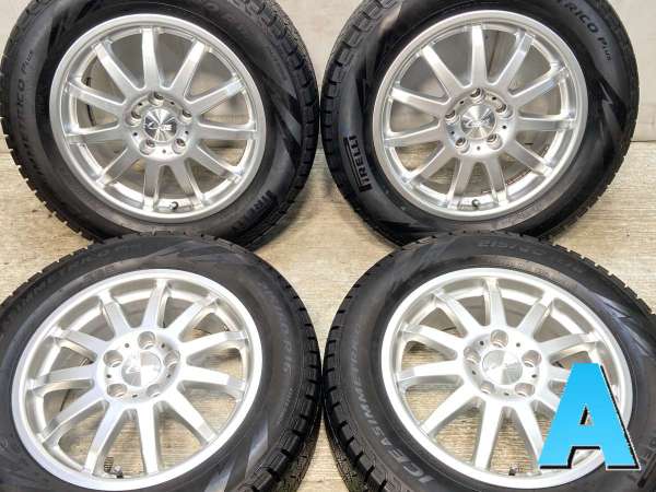 中古】ピレリ アイスアシンメトリコ+ 215/60R16 C WORKS 16インチ 112