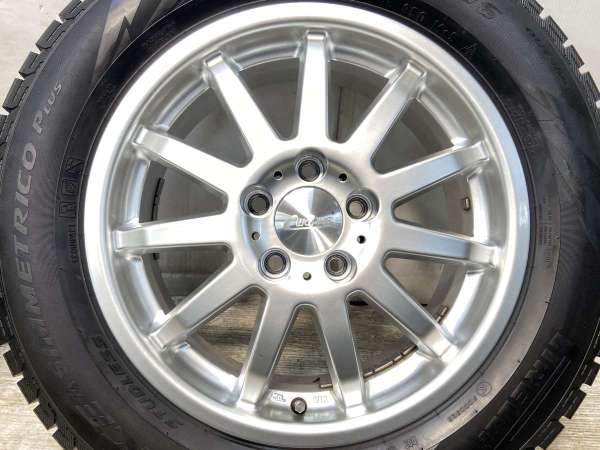 中古】ピレリ アイスアシンメトリコ+ 215/60R16 C WORKS 16インチ 112