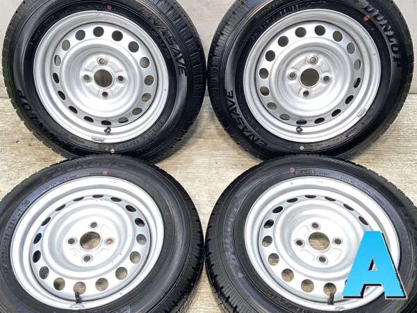 【中古】ダンロップ エナセーブ VAN01 155/80R14 トヨタ純正 AL 14インチ 100-4穴 4本 中古タイヤ・サマータイヤ