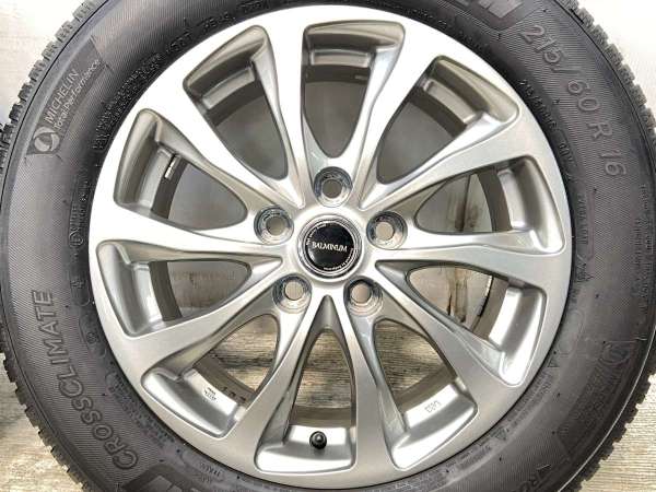 【中古】ミシュラン CROSS CLIMATE 215/60R16 　 BALMINUM 16インチ 114.3-5穴 4本 中古タイヤ・スタッドレスタイヤ_3