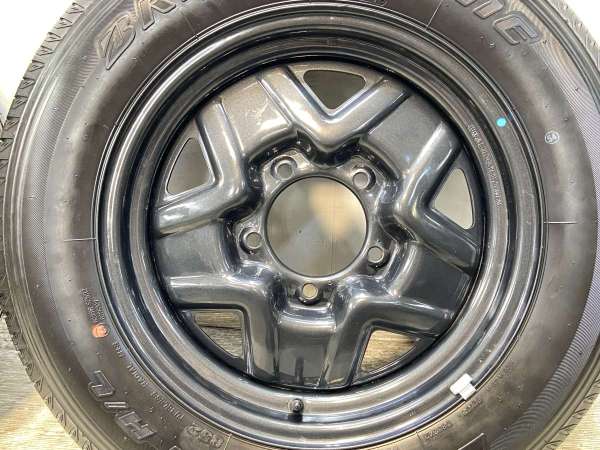 送料無料！美品！艶消し黒16インチ5穴139.7×ブリヂストン175/80R16