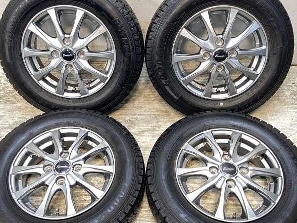 13インチ鉄ホイールブリヂストンスタッドレスタイヤ付き4本セット 13インチ鉄ホイールブリヂストンスタッドレスタイヤ付き4本セット 13