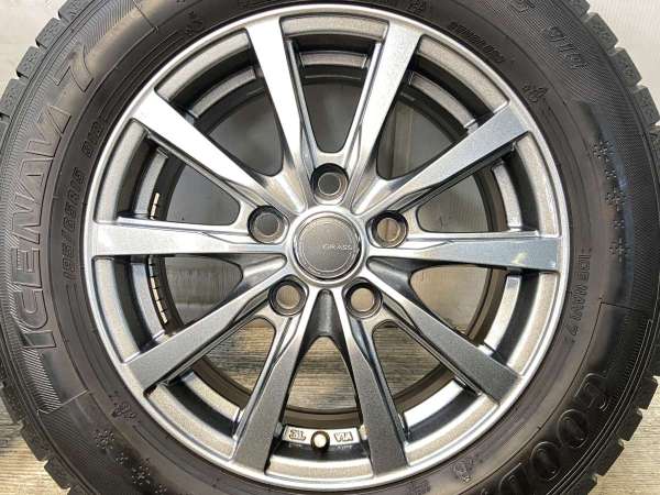 中古】グッドイヤー アイスナビ 7 195/65R15 GRASS 15インチ 114.3-5穴