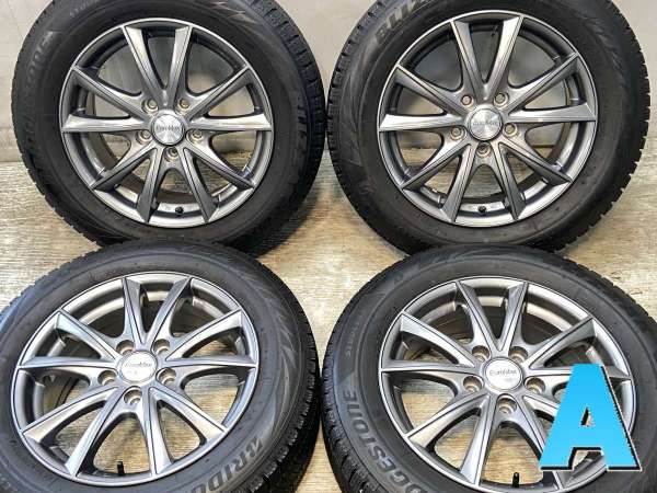 205/60R16インチ ブリヂストン ブリザック VRX2 5H114.3 スタッドレスタイヤホイール4本セット ウェッズ レオニス SK PBMC 205&frasl;60R16 2本セット スタッドレスタイヤ 16インチ ブリヂストン