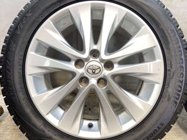 処分特価品 中古 ホイールタイヤ 4本 235/50R18 2020年製 2分山 トヨタ 30系アルファード 純正 トーヨー トランパス R30 235⁄50R18 スタッドレスタイヤ 4本セット グッドイヤー アイスナビ7