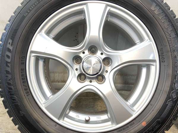 【中古】ダンロップ ウィンターマックス WM02 195/65R15 　 VIOLENTO 15インチ 100-5穴 4本 中古タイヤ・スタッドレスタイヤ_3