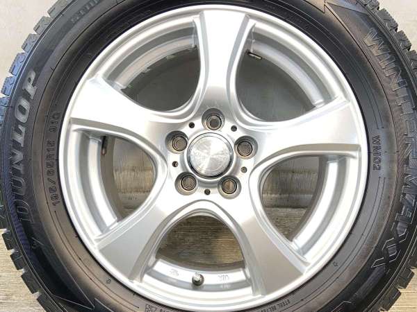 【中古】ダンロップ ウィンターマックス WM02 195/65R15 　 VIOLENTO 15インチ 100-5穴 4本 中古タイヤ・スタッドレスタイヤ_6