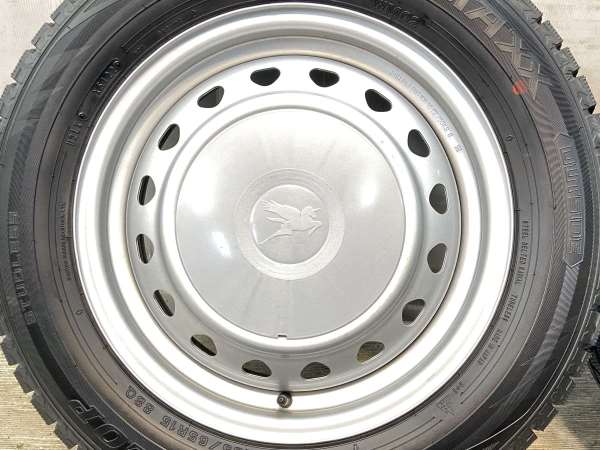 【中古】DUNLOP WM02 185/65R15 キャロウィン S7 15インチ 100/114.3-4穴 4本 中古タイヤ・スタッドレスタイヤ_4