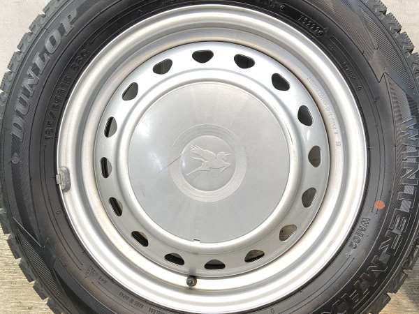 【中古】DUNLOP WM02 185/65R15 キャロウィン S7 15インチ 100/114.3-4穴 4本 中古タイヤ・スタッドレスタイヤ_5